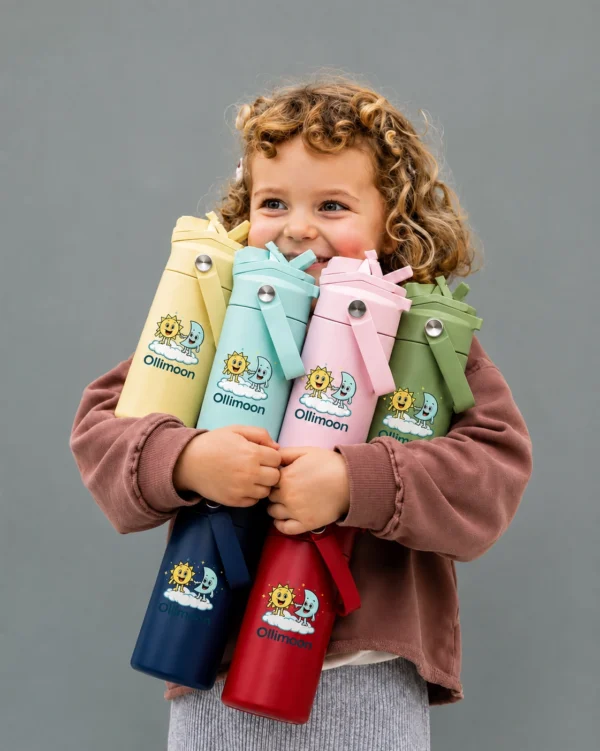 Ollimoon Kids Stainless Steel Water Bottle – Olli & Moon - Image 1
