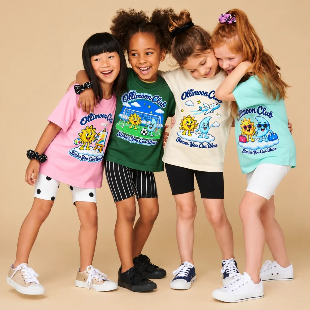 Ollimoon Kids Cotton T-Shirt – Travel Edition - Image 1